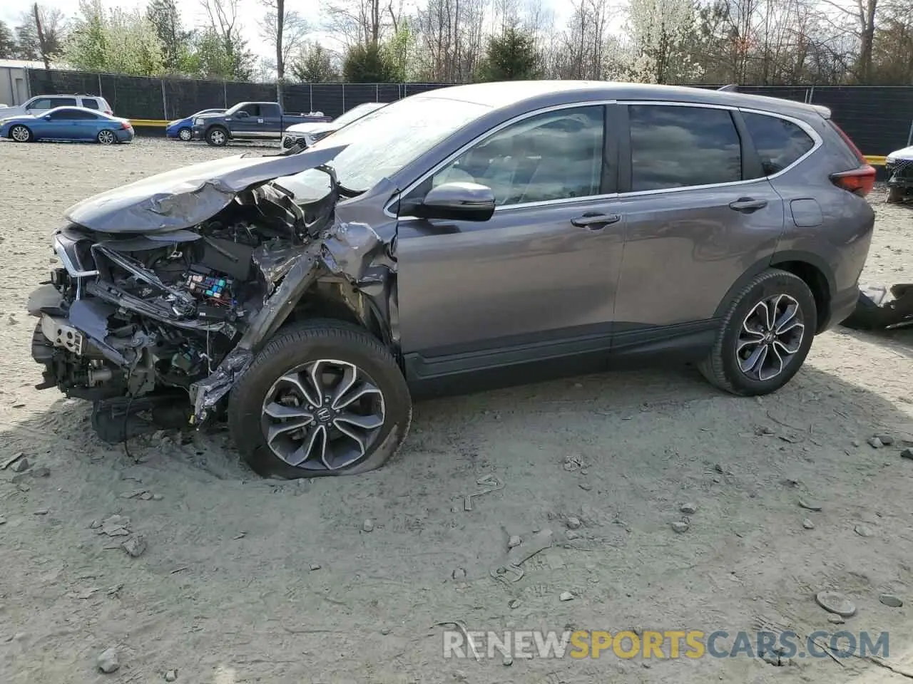 1 Photograph of a damaged car 5J6RW2H8XML014756 HONDA CRV 2021