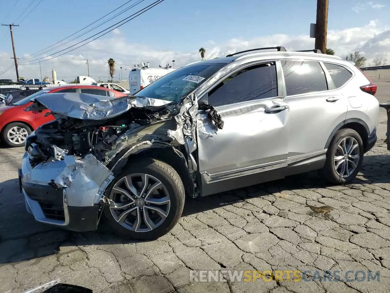 1 Photograph of a damaged car 7FART6H96ME023606 HONDA CRV 2021