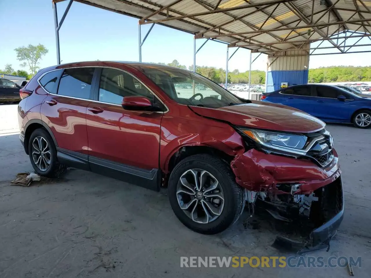 4 Фотография поврежденного автомобиля 7FARW1H50ME013497 HONDA CRV 2021