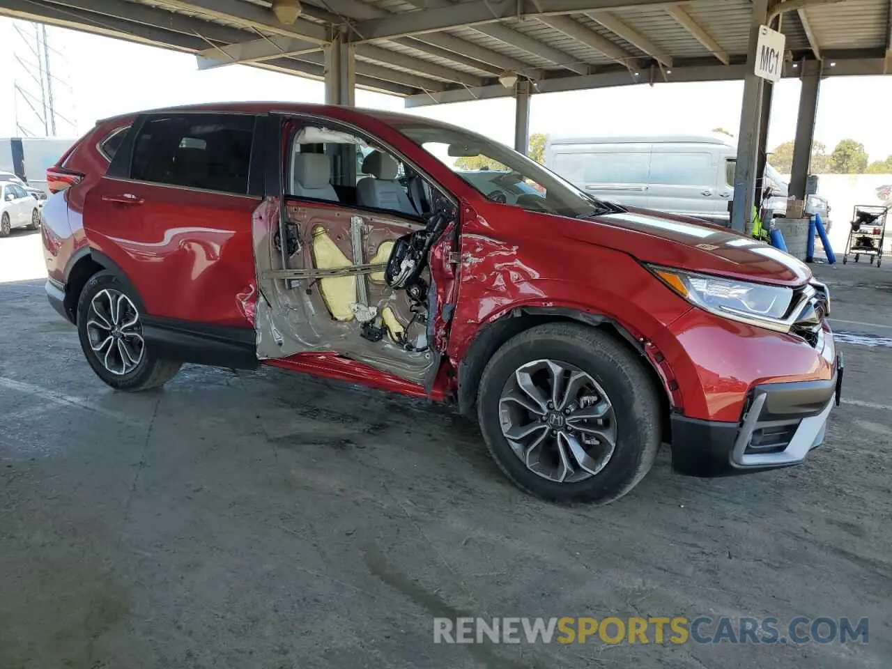 4 Photograph of a damaged car 2HKRW1H51NH407718 HONDA CRV 2022