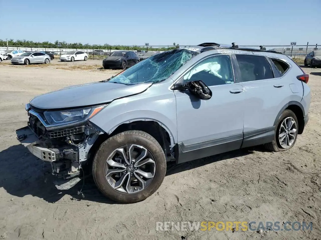 1 Photograph of a damaged car 2HKRW1H86NH401181 HONDA CRV 2022