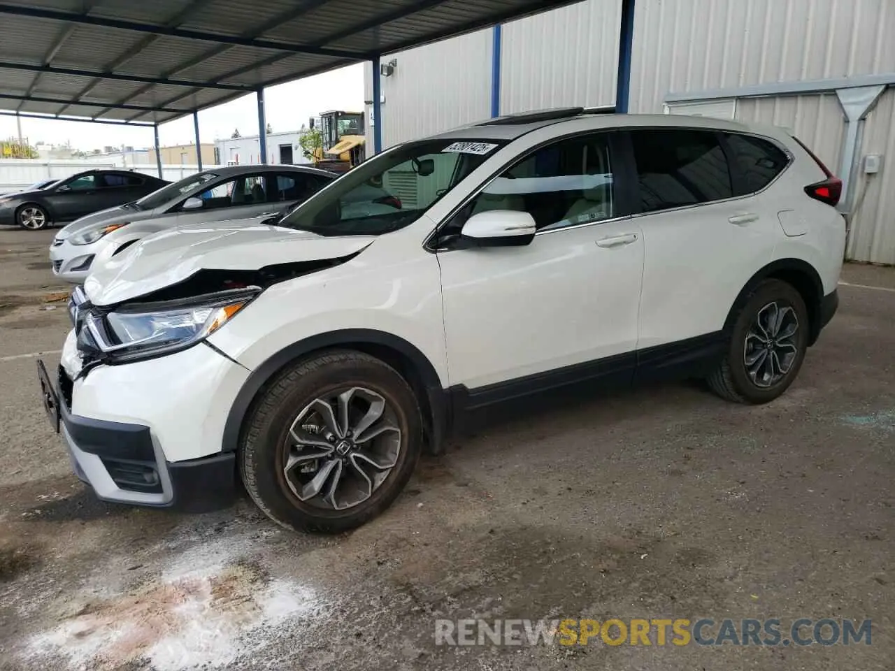 1 Photograph of a damaged car 2HKRW1H87NH406602 HONDA CRV 2022