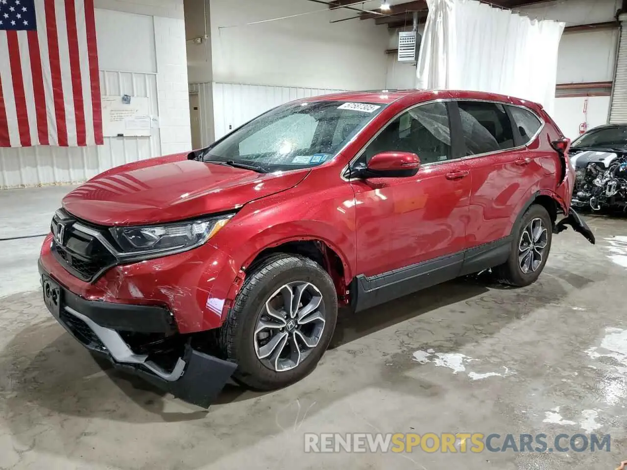 1 Photograph of a damaged car 2HKRW2H55NH639731 HONDA CRV 2022