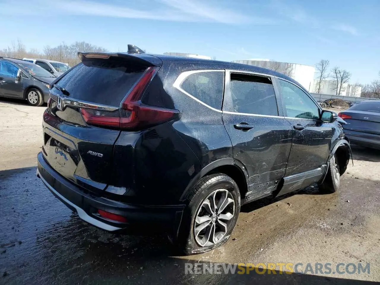 3 Photograph of a damaged car 2HKRW2H56NH664847 HONDA CRV 2022