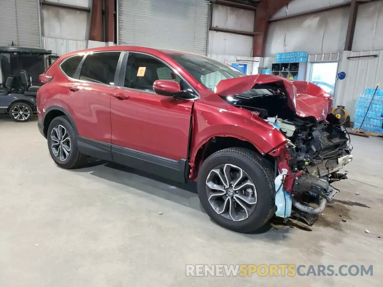 4 Photograph of a damaged car 2HKRW2H57NH615043 HONDA CRV 2022
