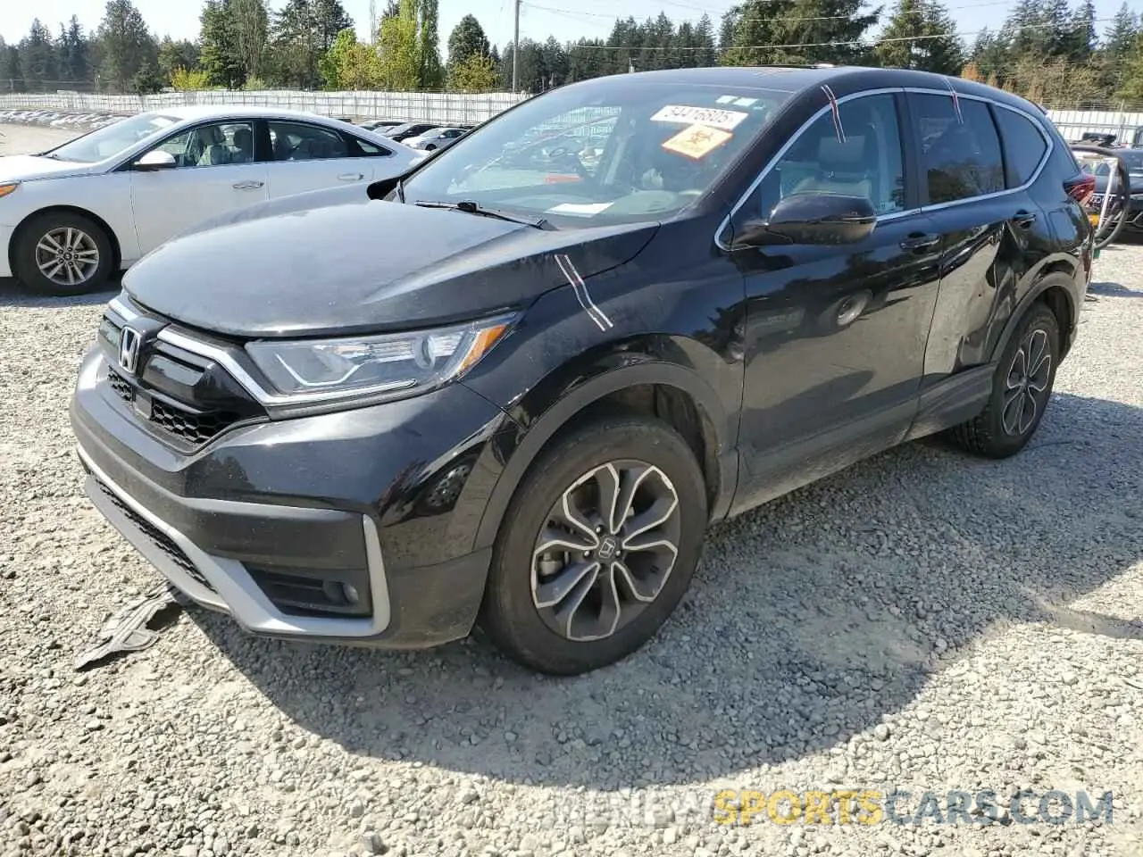 1 Photograph of a damaged car 2HKRW2H81NH605215 HONDA CRV 2022