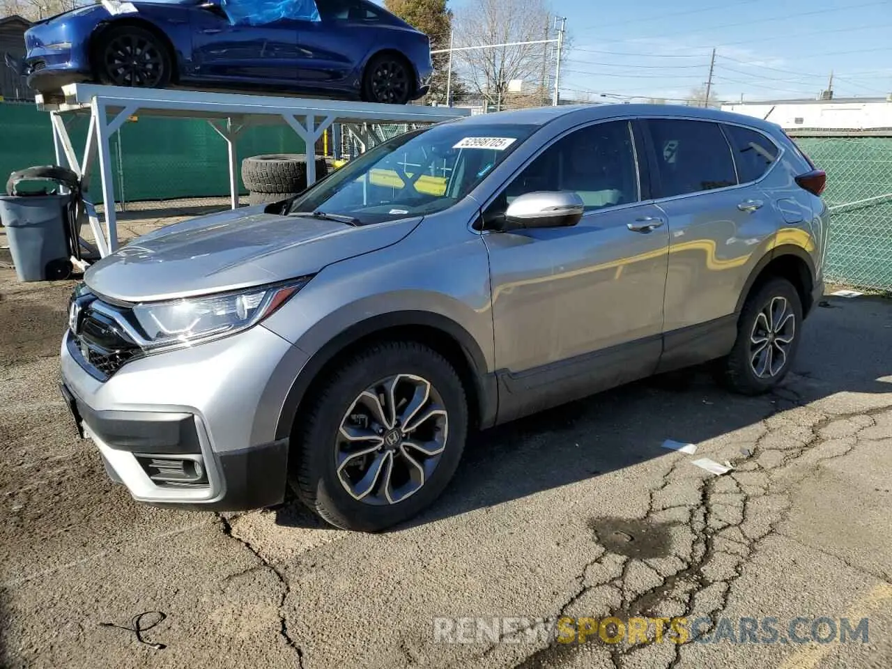 1 Photograph of a damaged car 2HKRW2H82NH660174 HONDA CRV 2022