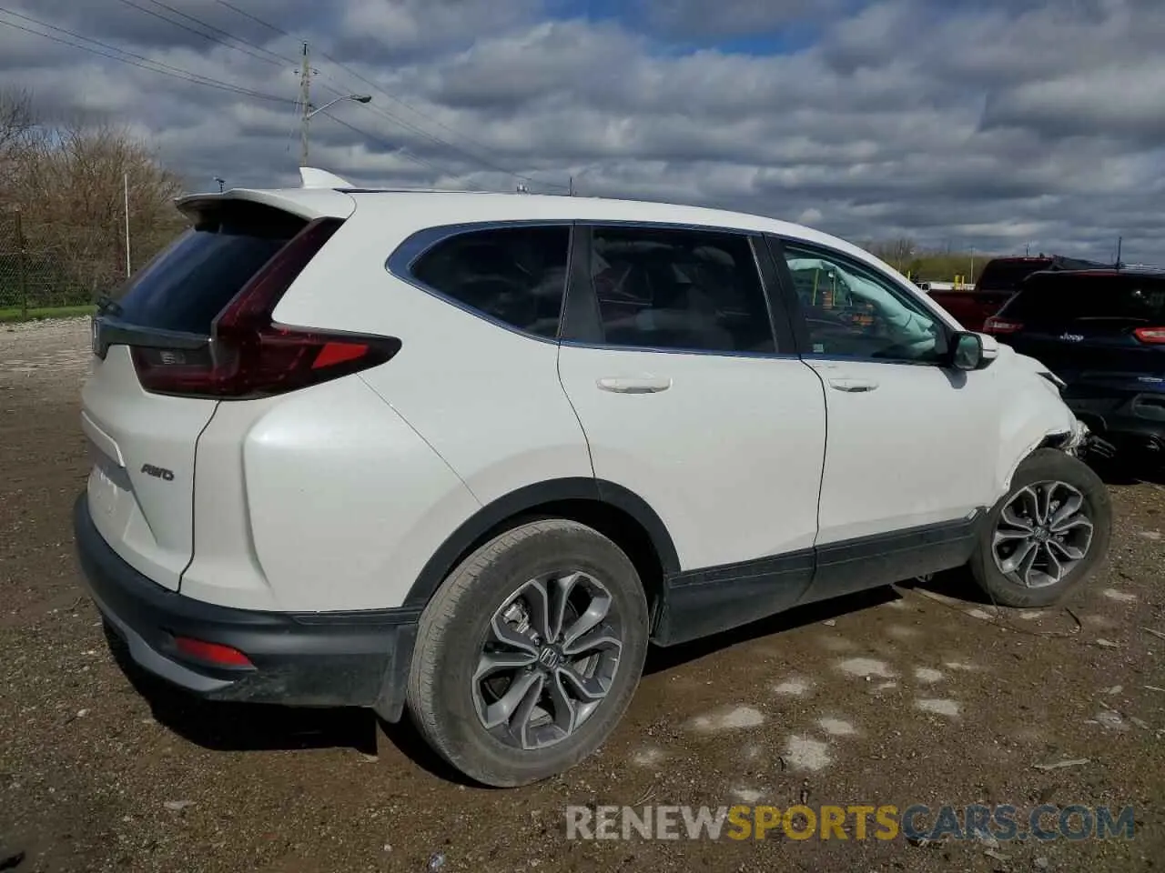 3 Photograph of a damaged car 2HKRW2H85NH619098 HONDA CRV 2022