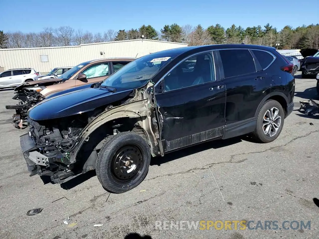1 Photograph of a damaged car 2HKRW2H88NH612923 HONDA CRV 2022