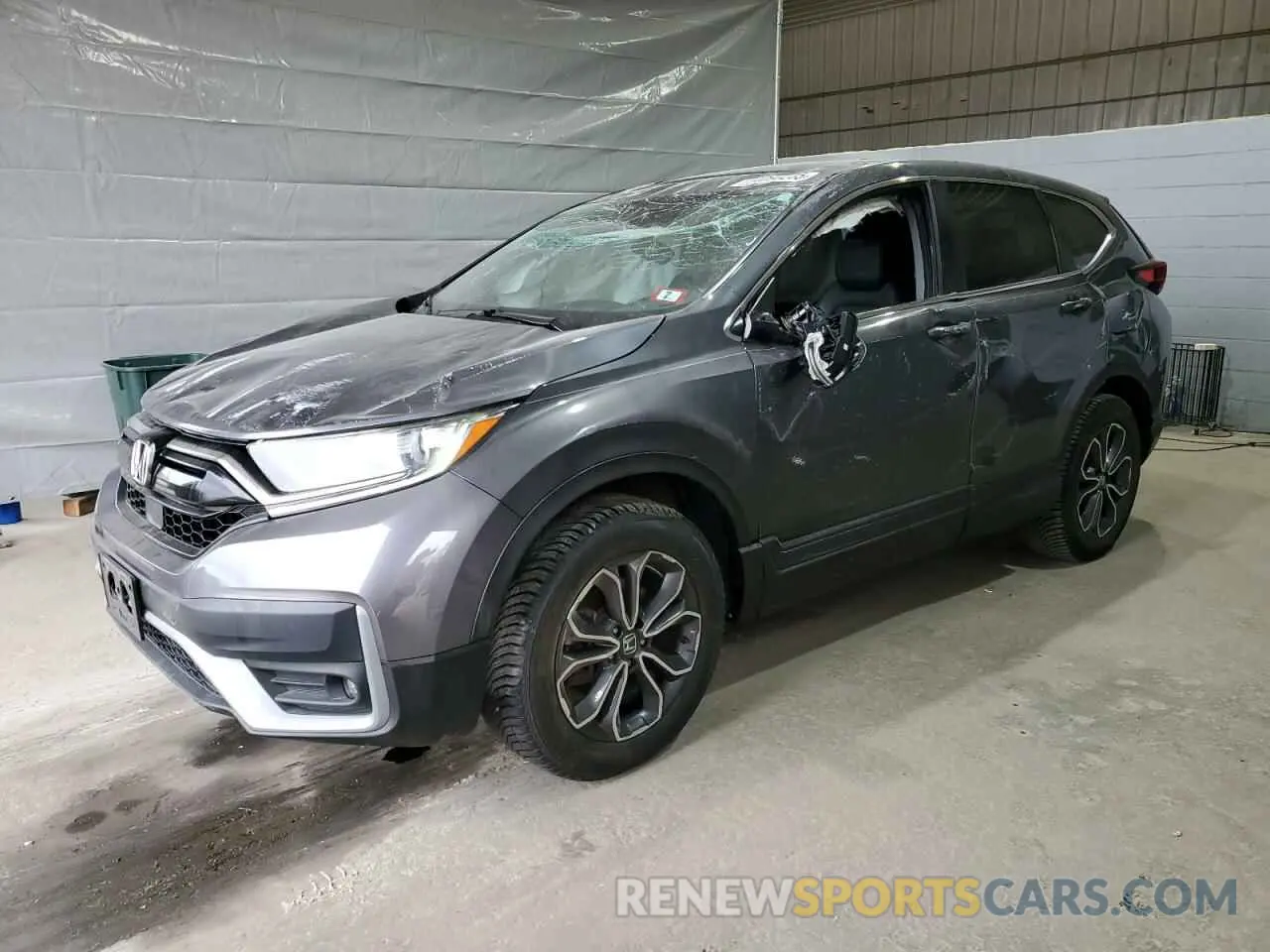 1 Photograph of a damaged car 2HKRW2H8XNH607318 HONDA CRV 2022