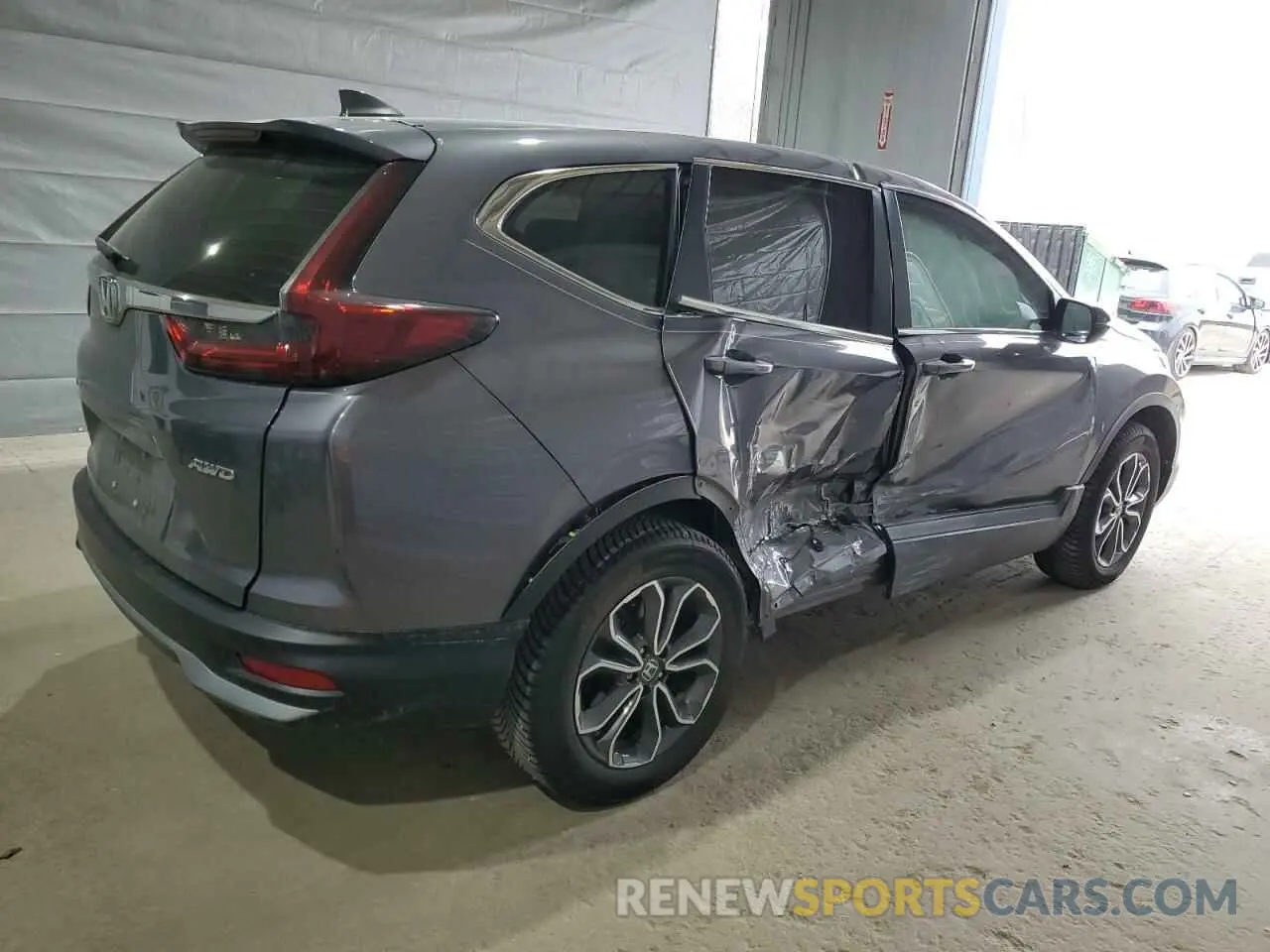 3 Photograph of a damaged car 2HKRW2H8XNH607318 HONDA CRV 2022