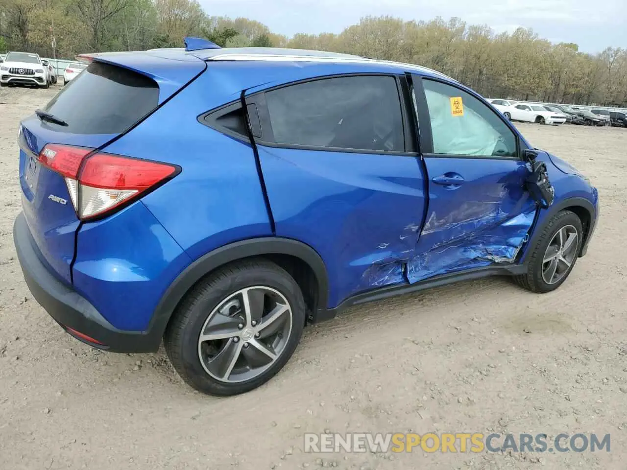 3 Фотография поврежденного автомобиля 3CZRU6H51NM743019 HONDA CRV 2022