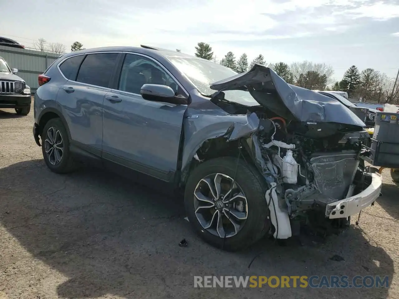 4 Фотография поврежденного автомобиля 5J6RT6H50NL010738 HONDA CRV 2022
