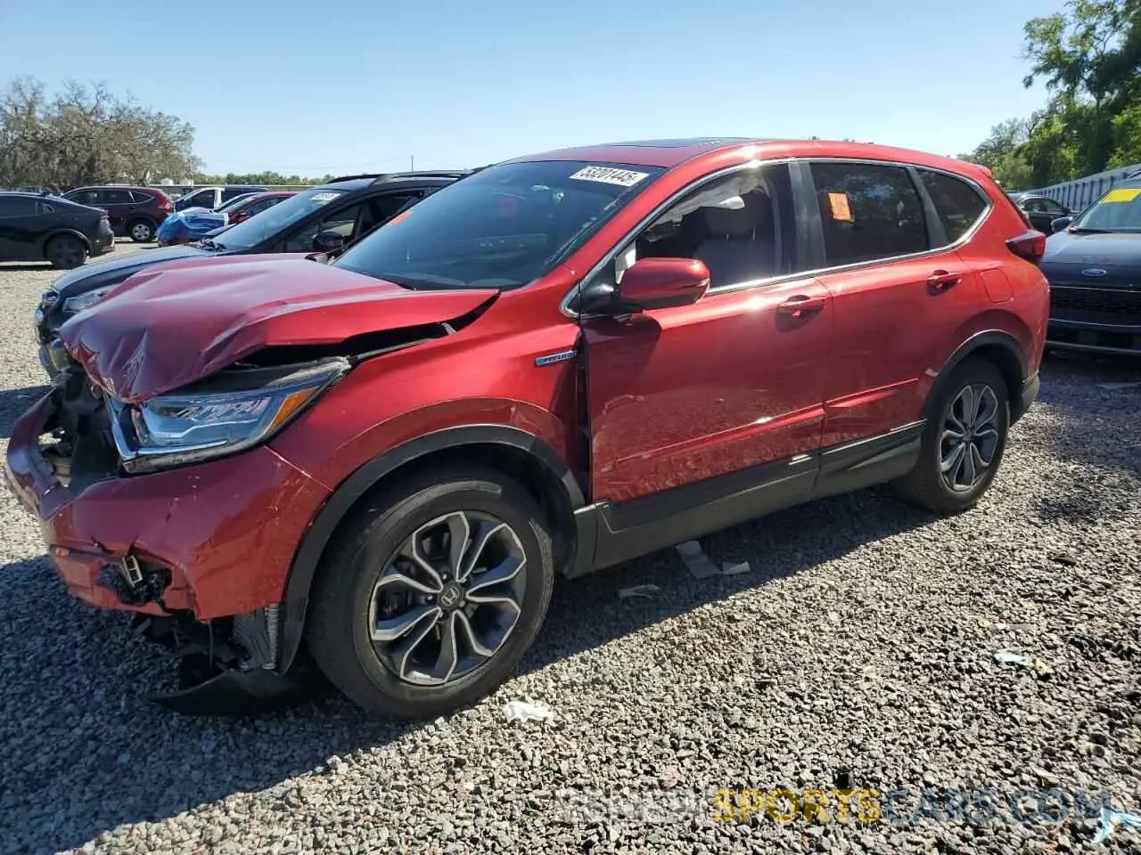 1 Photograph of a damaged car 5J6RT6H83NL008170 HONDA CRV 2022