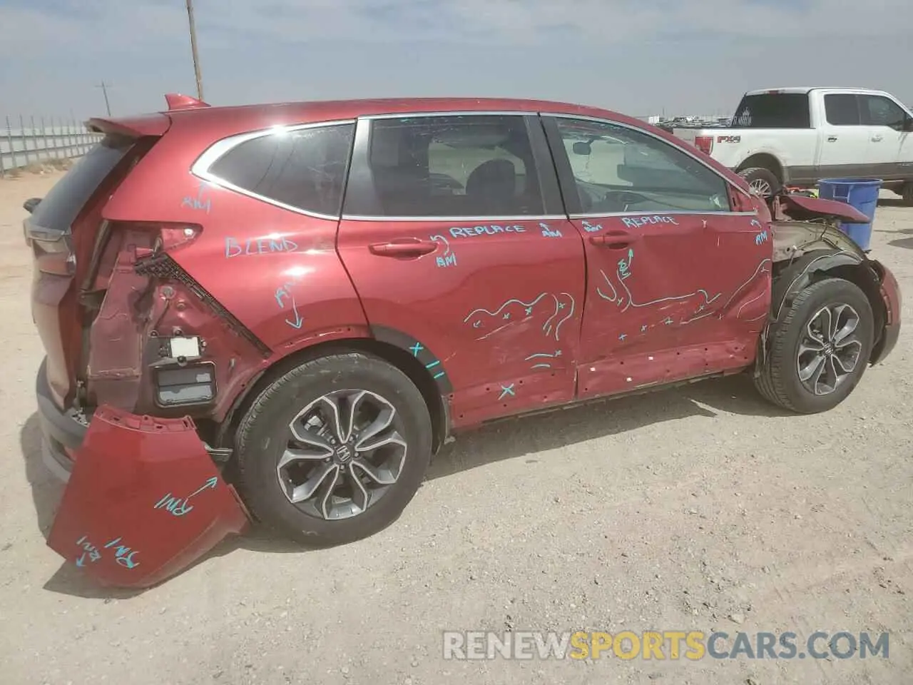 3 Photograph of a damaged car 5J6RW1H54NA004608 HONDA CRV 2022