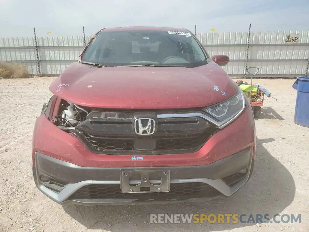 5 Photograph of a damaged car 5J6RW1H54NA004608 HONDA CRV 2022