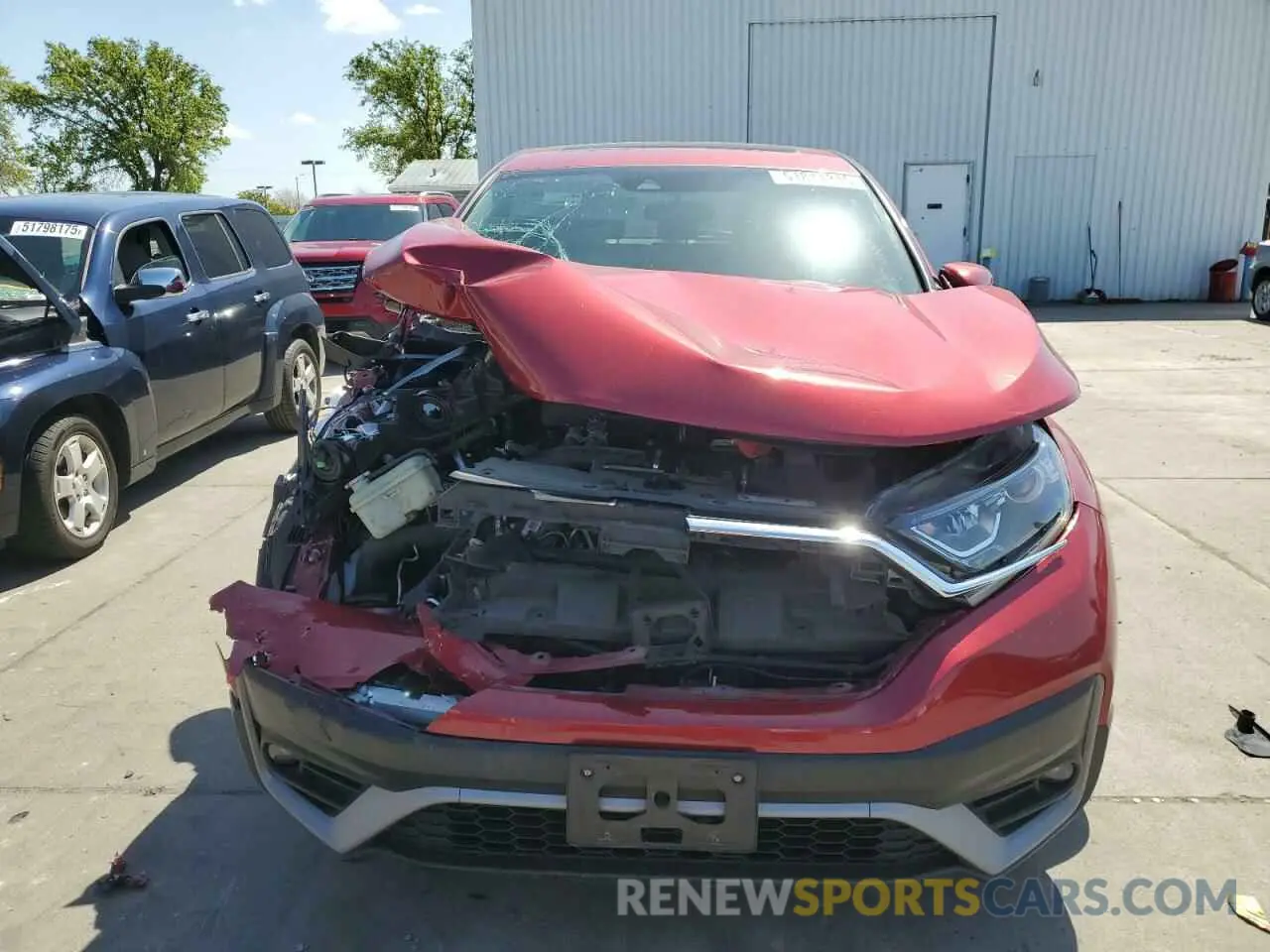 5 Фотография поврежденного автомобиля 5J6RW1H57NA005140 HONDA CRV 2022