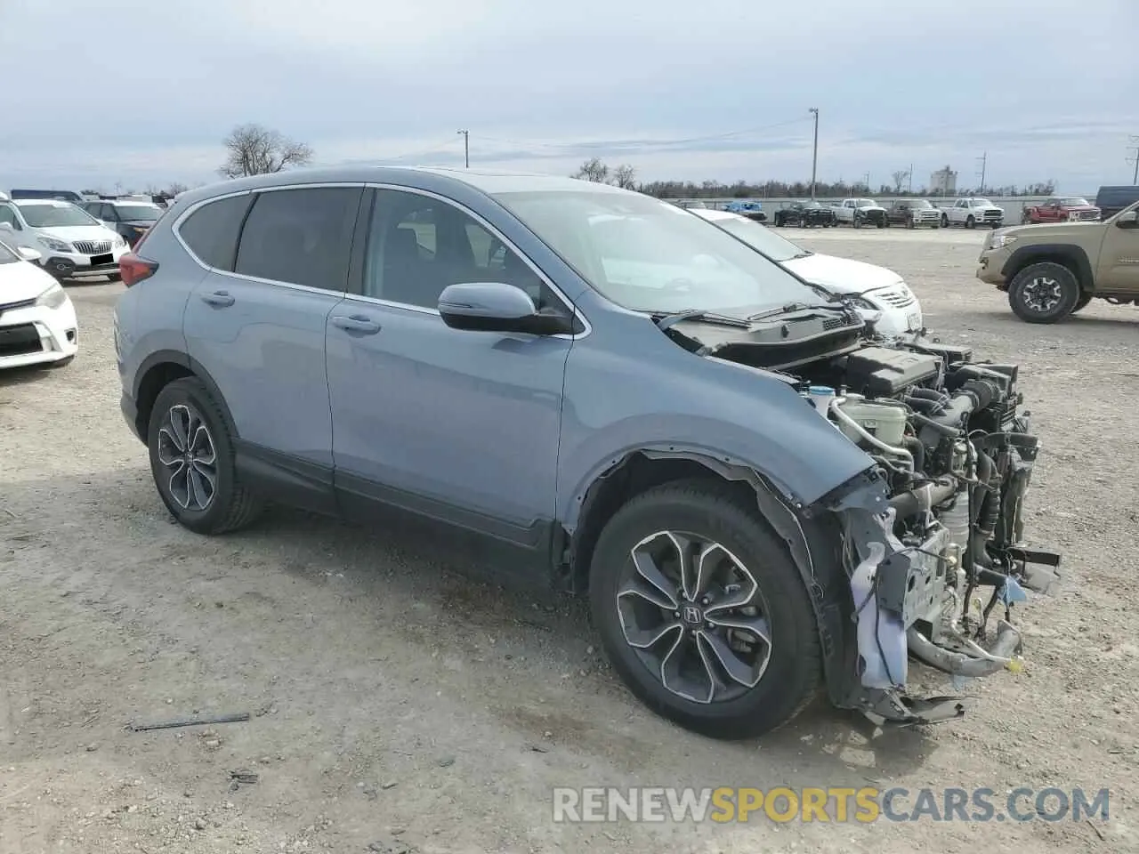 4 Photograph of a damaged car 5J6RW1H58NA000061 HONDA CRV 2022