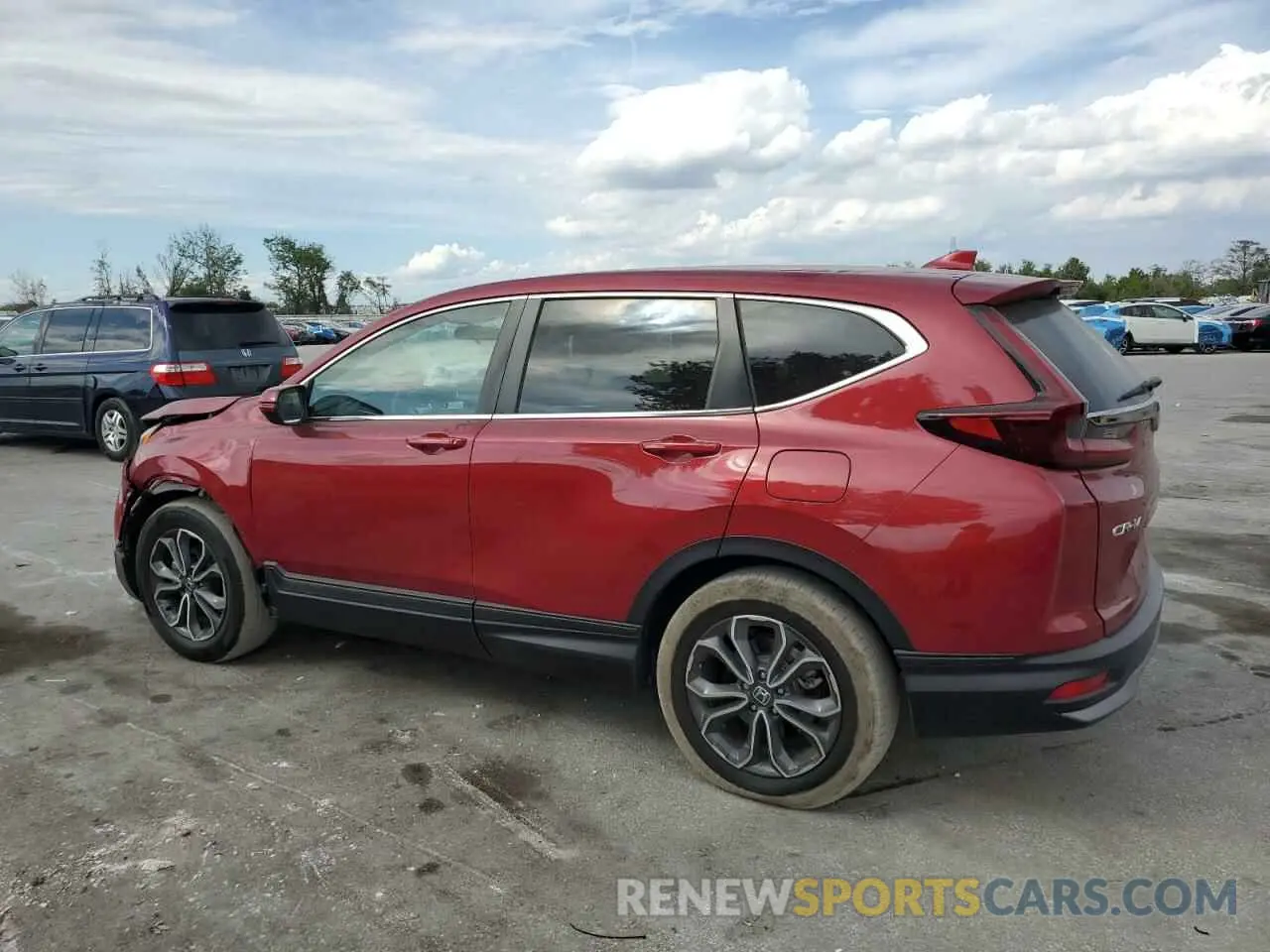 2 Photograph of a damaged car 5J6RW1H58NA016891 HONDA CRV 2022