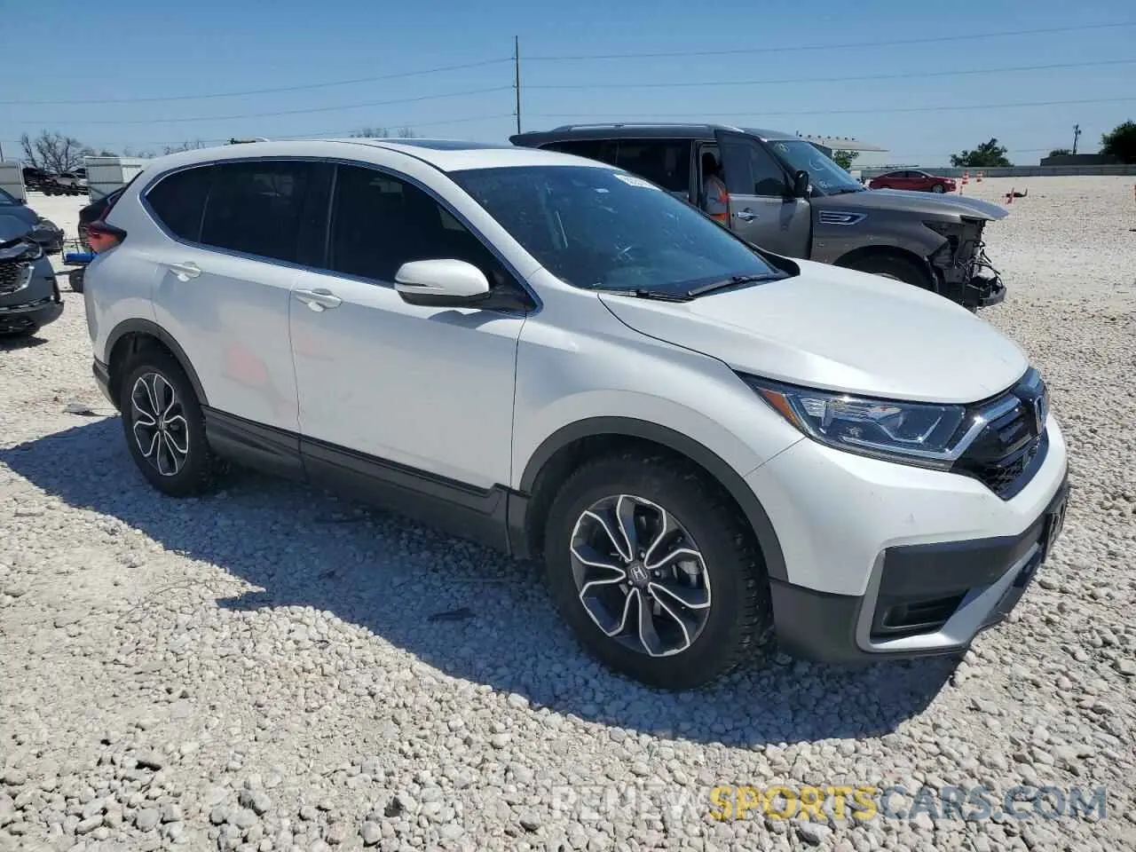 4 Фотография поврежденного автомобиля 5J6RW1H80NA021576 HONDA CRV 2022