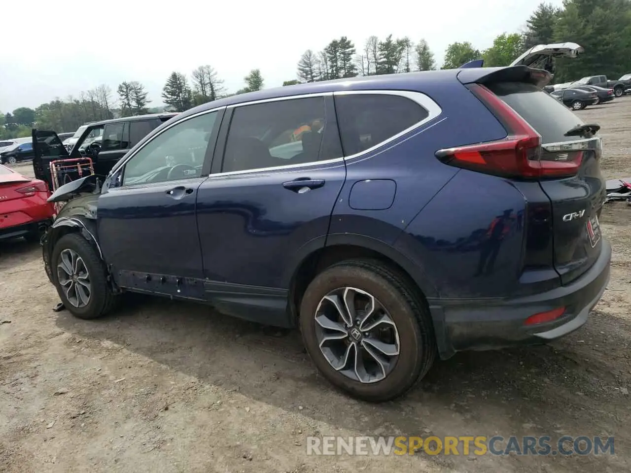 2 Photograph of a damaged car 5J6RW2H89NA001087 HONDA CRV 2022