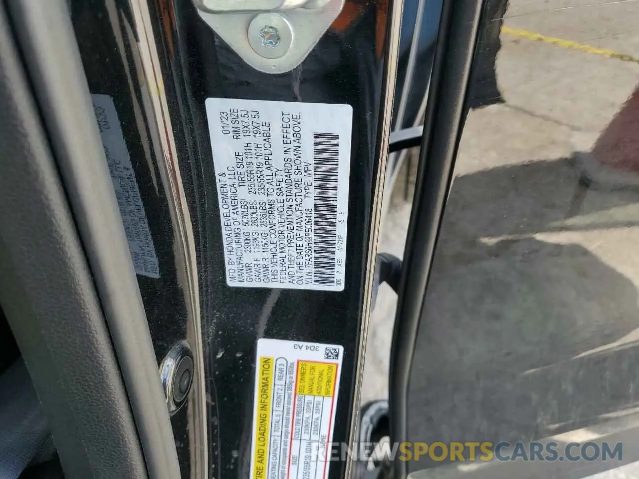 12 Photograph of a damaged car 7FARS6H99PE006418 HONDA CRV 2023