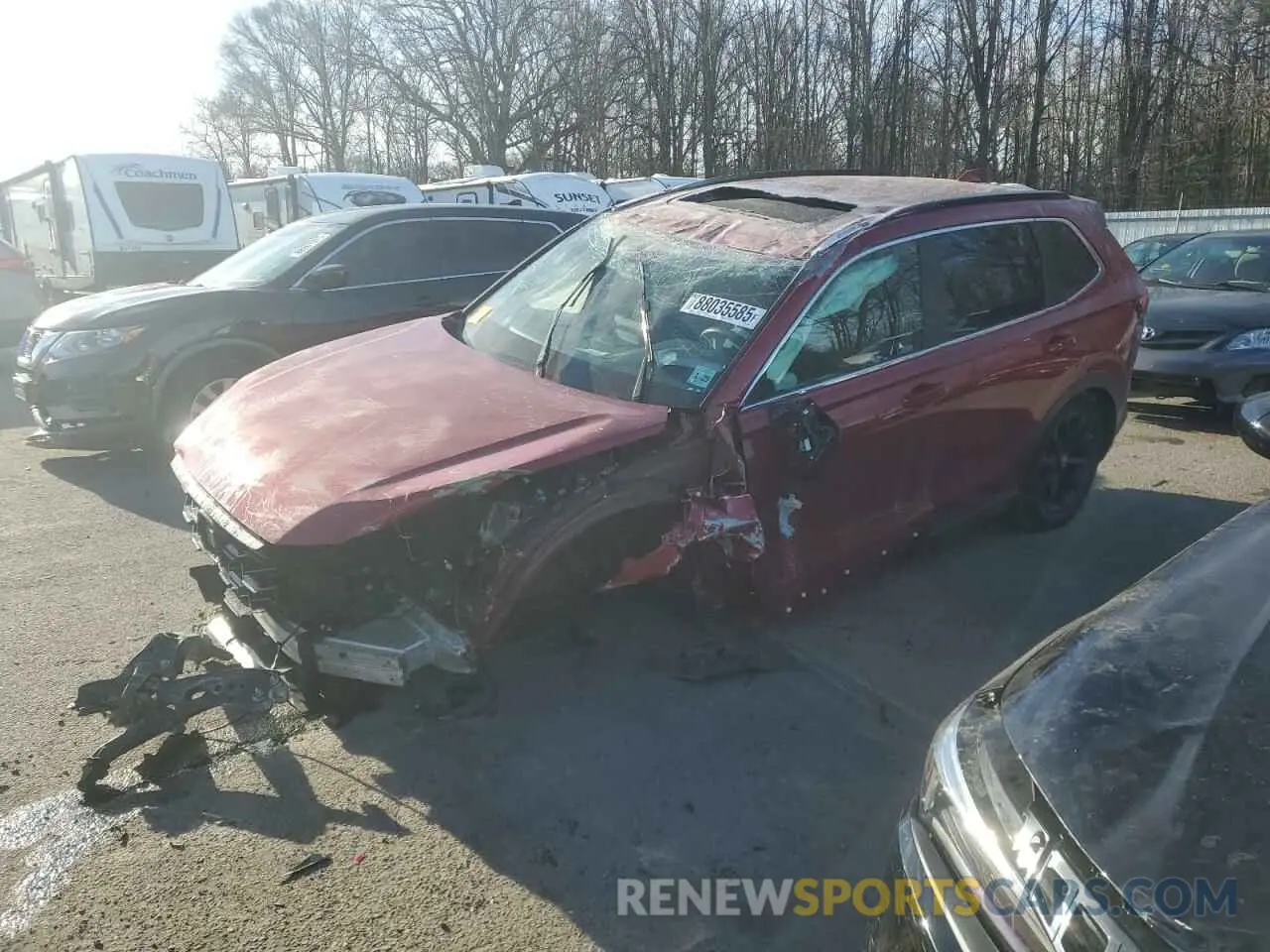 1 Photograph of a damaged car 2HKRS6H53RH803955 HONDA CRV 2024