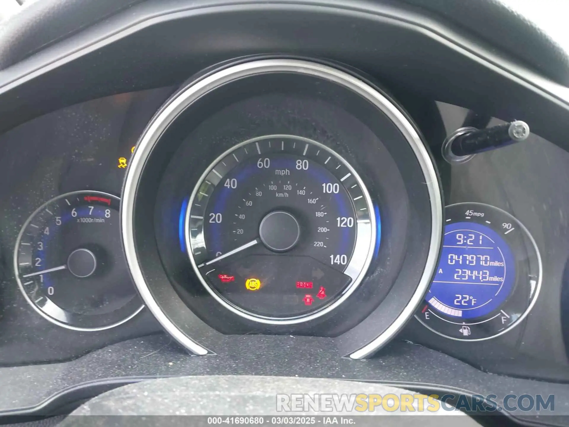 7 Photograph of a damaged car 3HGGK5G43KM726127 HONDA FIT 2019