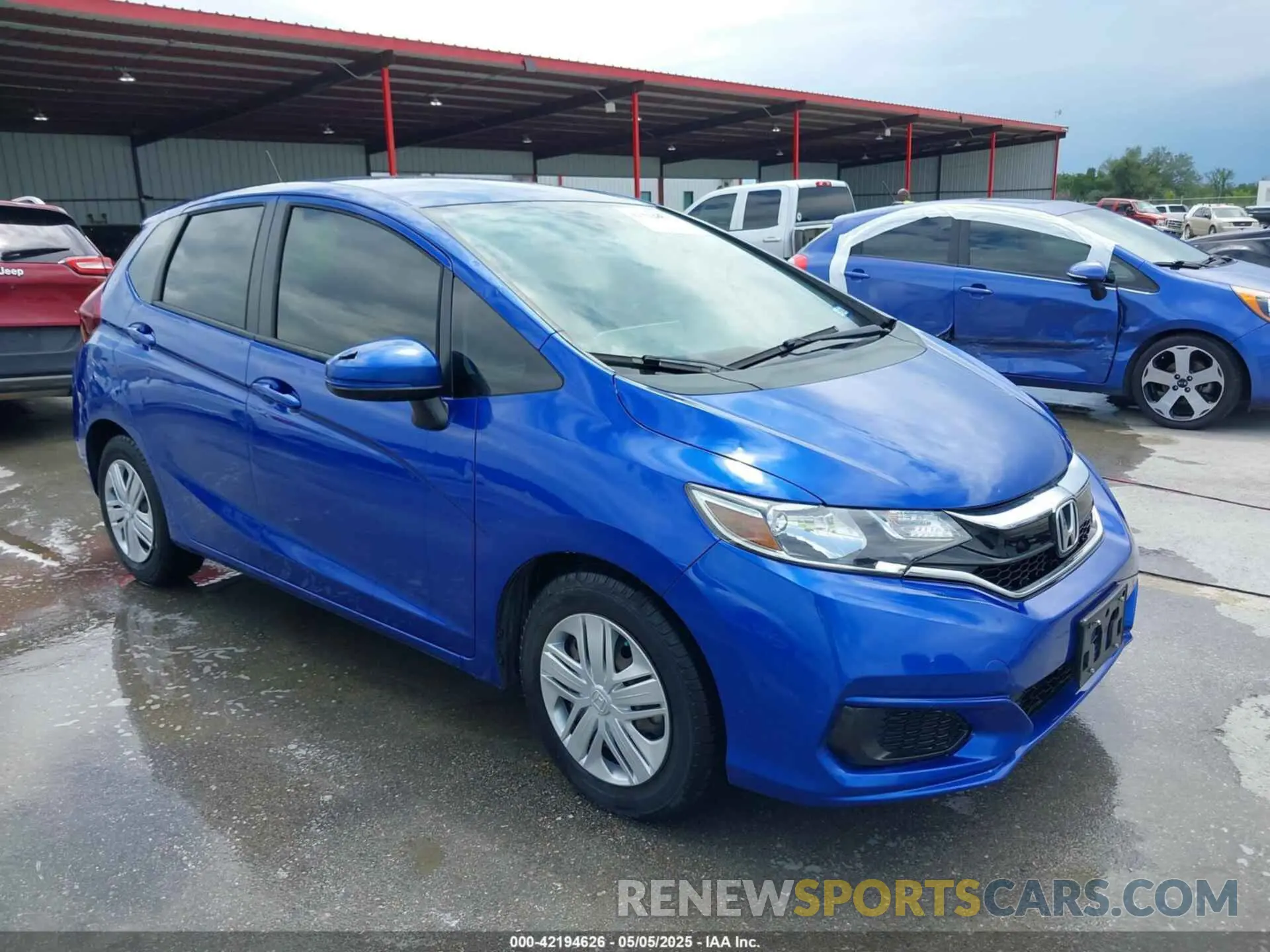 1 Photograph of a damaged car 3HGGK5G49KM726763 HONDA FIT 2019
