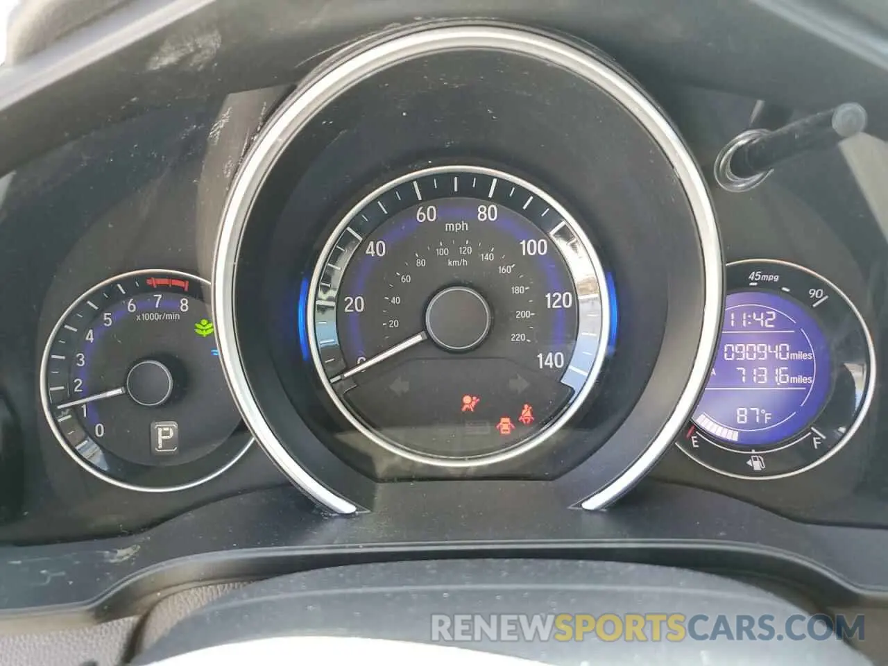 9 Photograph of a damaged car 3HGGK5H42KM743371 HONDA FIT 2019