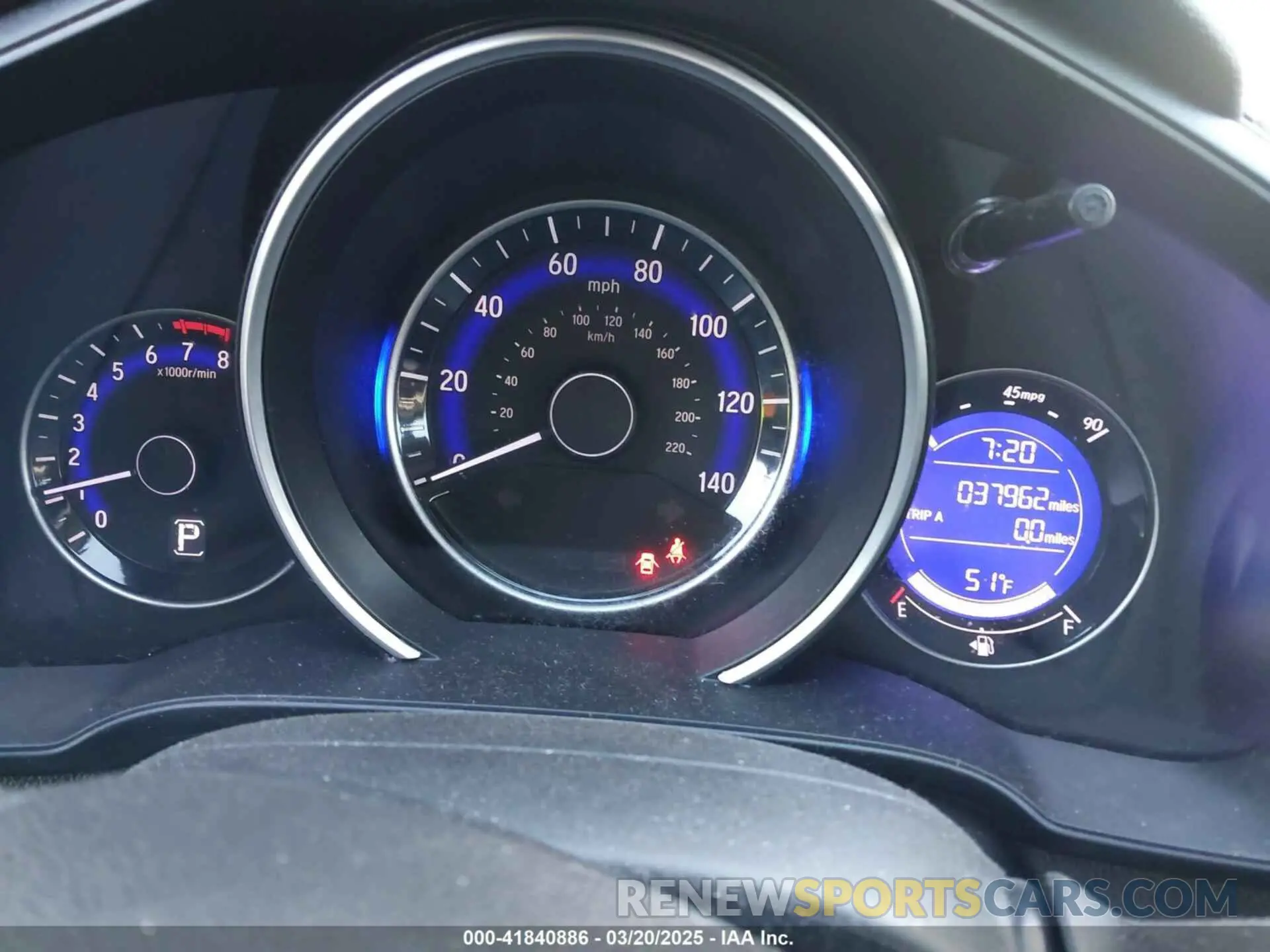 7 Photograph of a damaged car 3HGGK5H43KM706622 HONDA FIT 2019