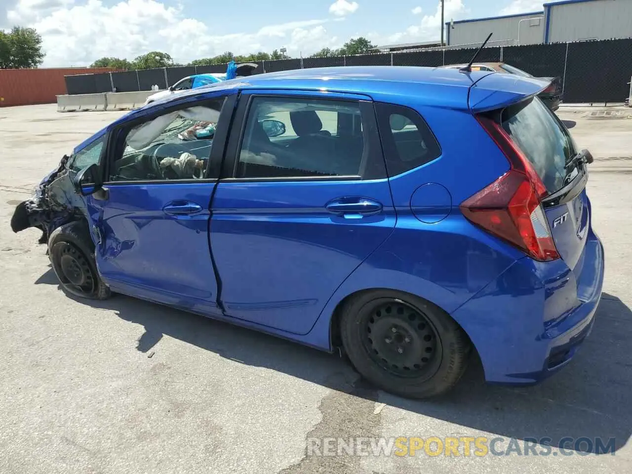 2 Photograph of a damaged car 3HGGK5H43KM718172 HONDA FIT 2019