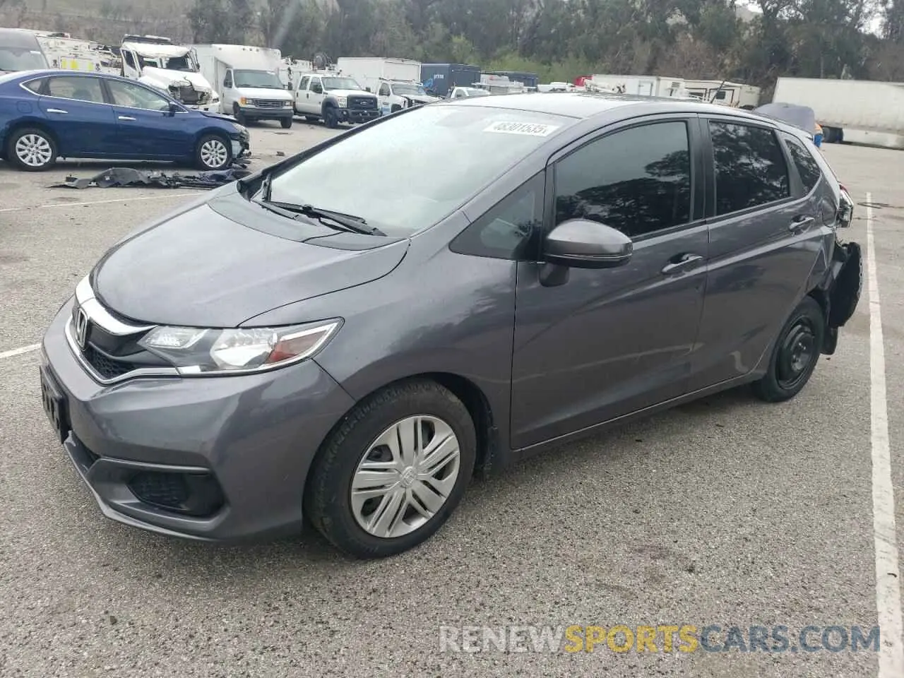 1 Photograph of a damaged car 3HGGK5H44KM744621 HONDA FIT 2019