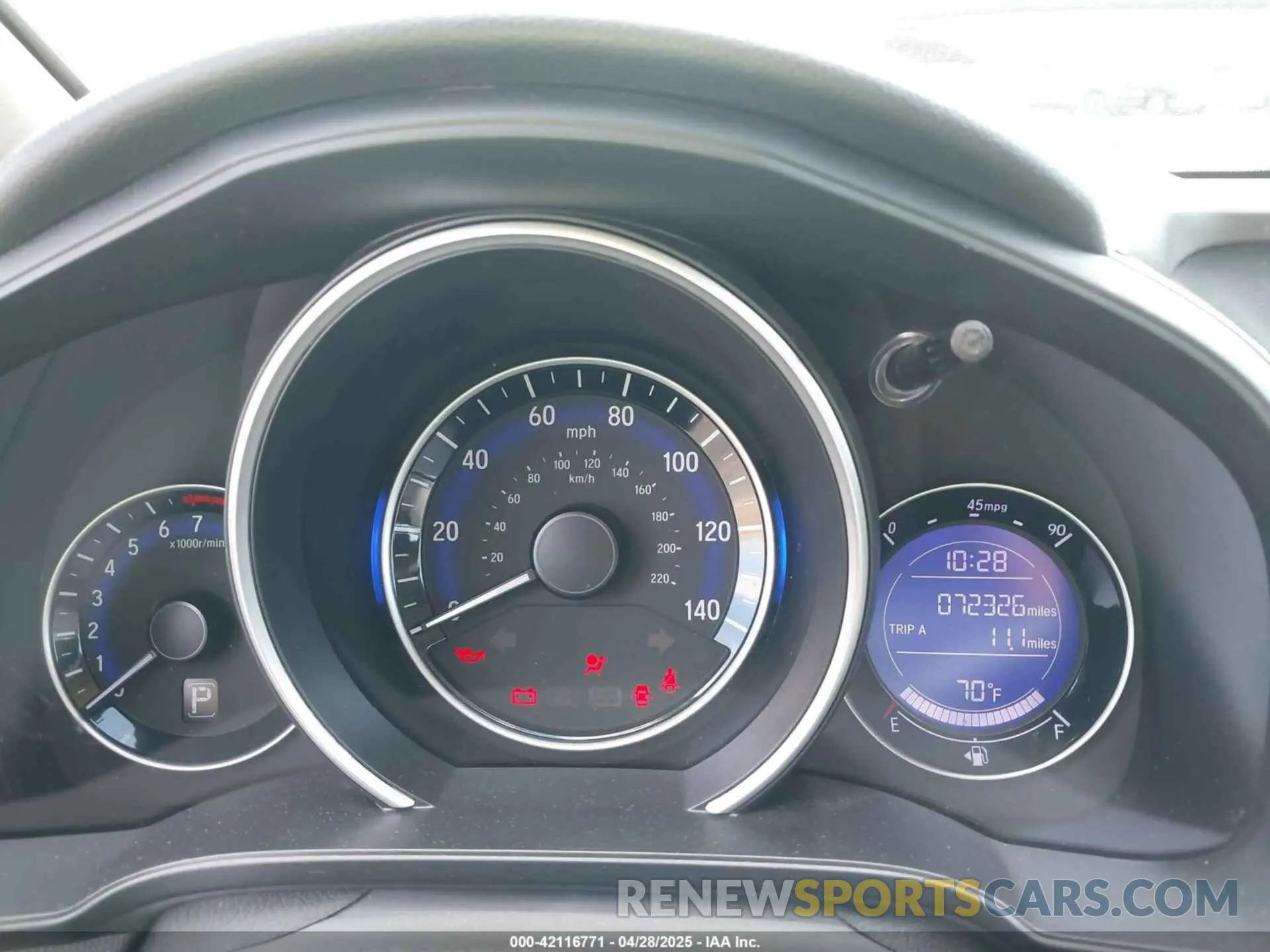 7 Photograph of a damaged car 3HGGK5H45KM701986 HONDA FIT 2019