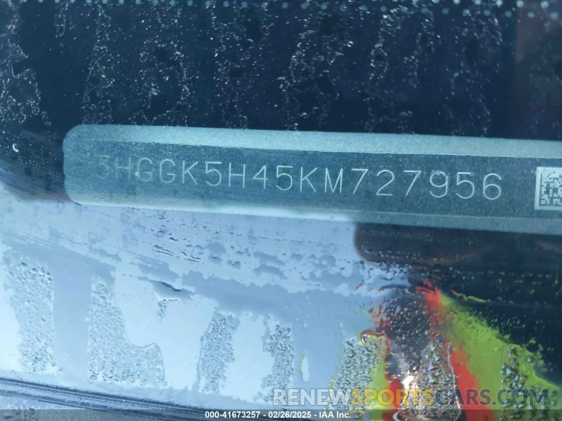 9 Photograph of a damaged car 3HGGK5H45KM727956 HONDA FIT 2019