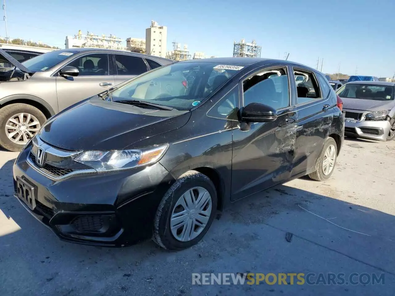 1 Photograph of a damaged car 3HGGK5H48KM701108 HONDA FIT 2019