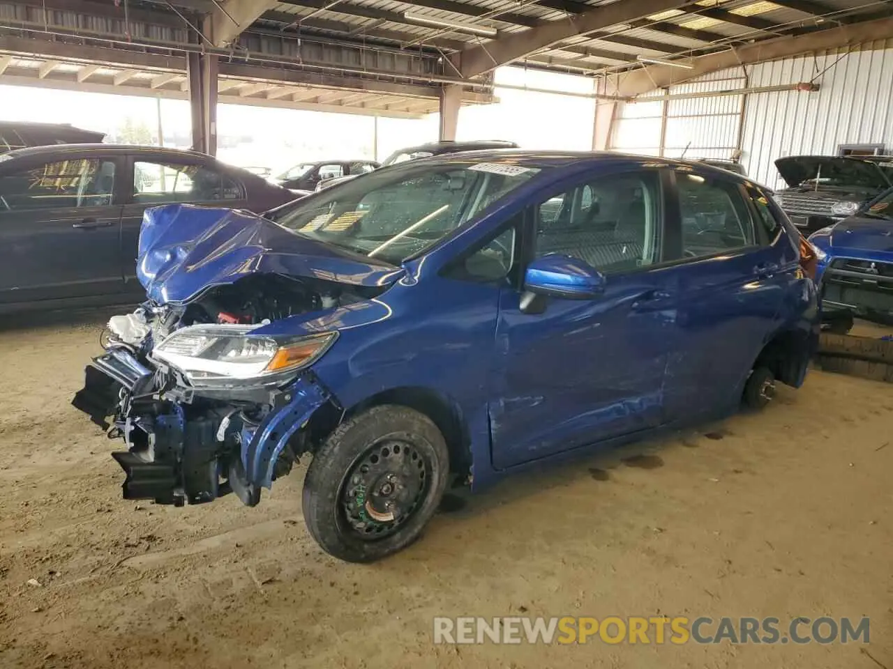 1 Photograph of a damaged car 3HGGK5H4XKM736538 HONDA FIT 2019