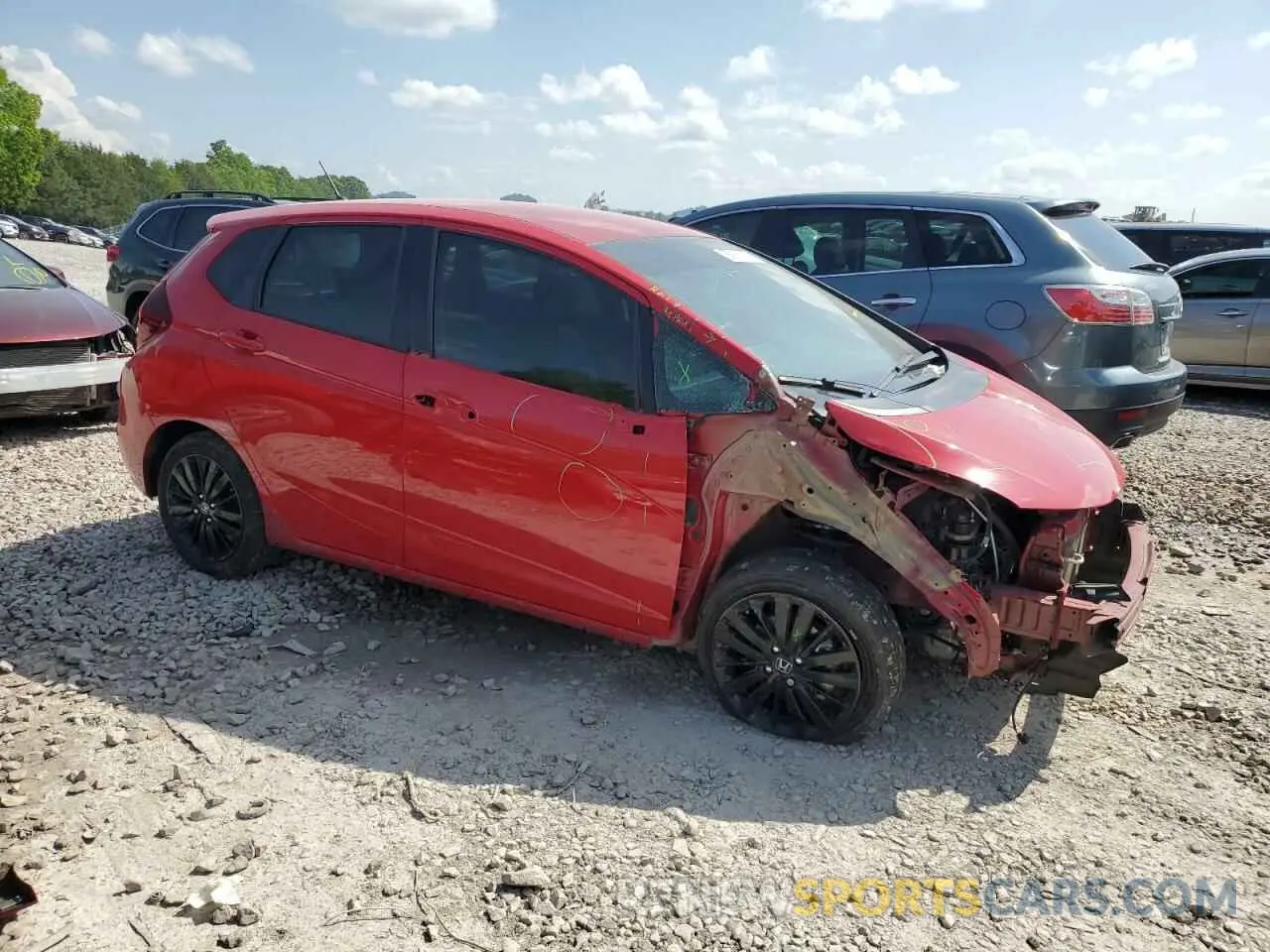 4 Фотография поврежденного автомобиля 3HGGK5H6XKM741692 HONDA FIT 2019
