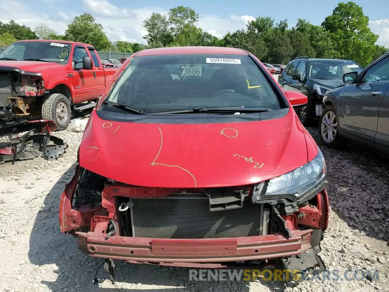 5 Фотография поврежденного автомобиля 3HGGK5H6XKM741692 HONDA FIT 2019