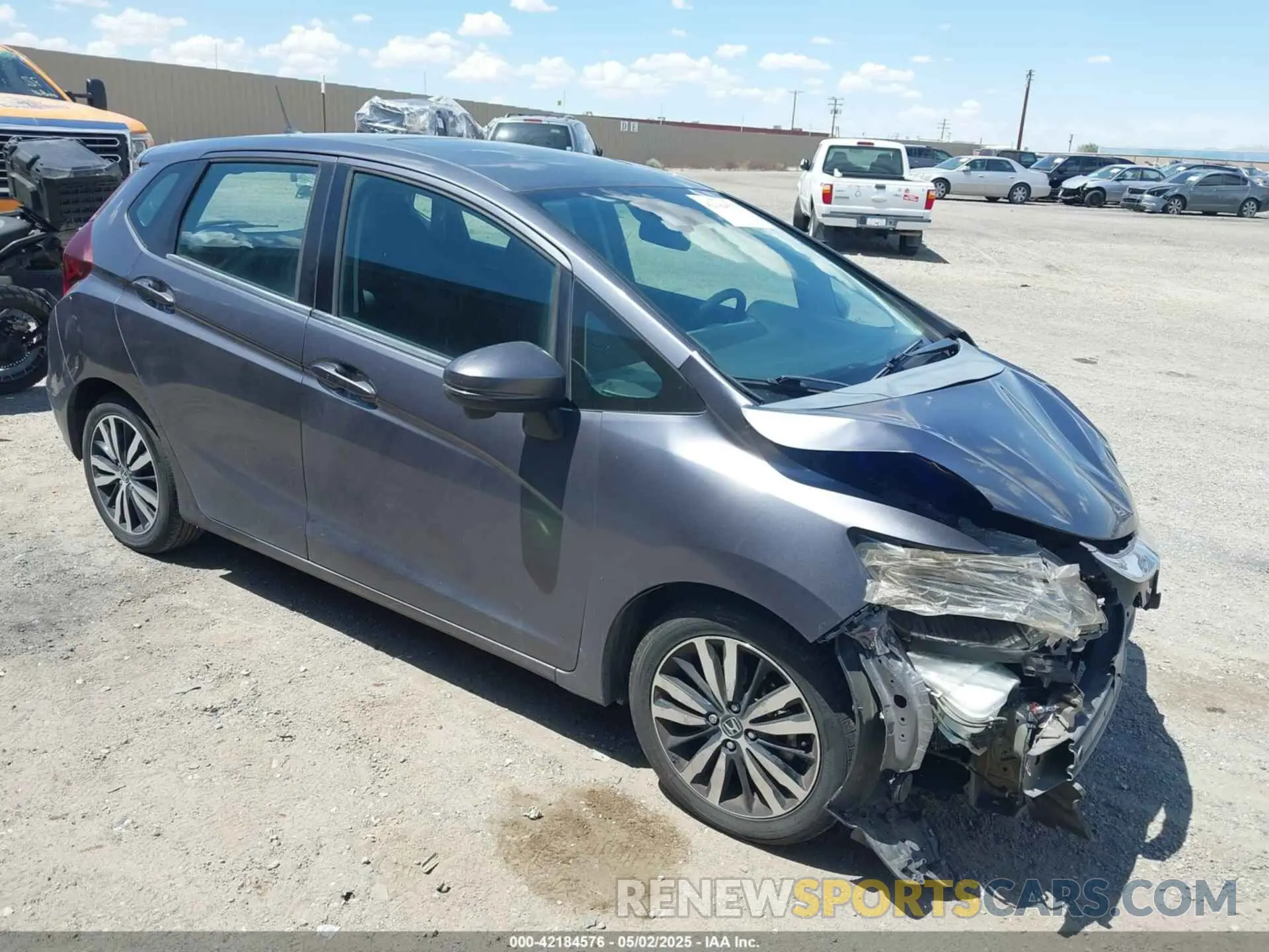 1 Photograph of a damaged car 3HGGK5H82KM738030 HONDA FIT 2019