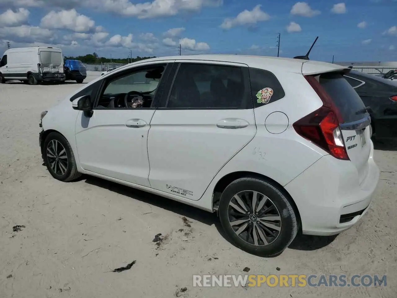 2 Photograph of a damaged car 3HGGK5H83KM726078 HONDA FIT 2019