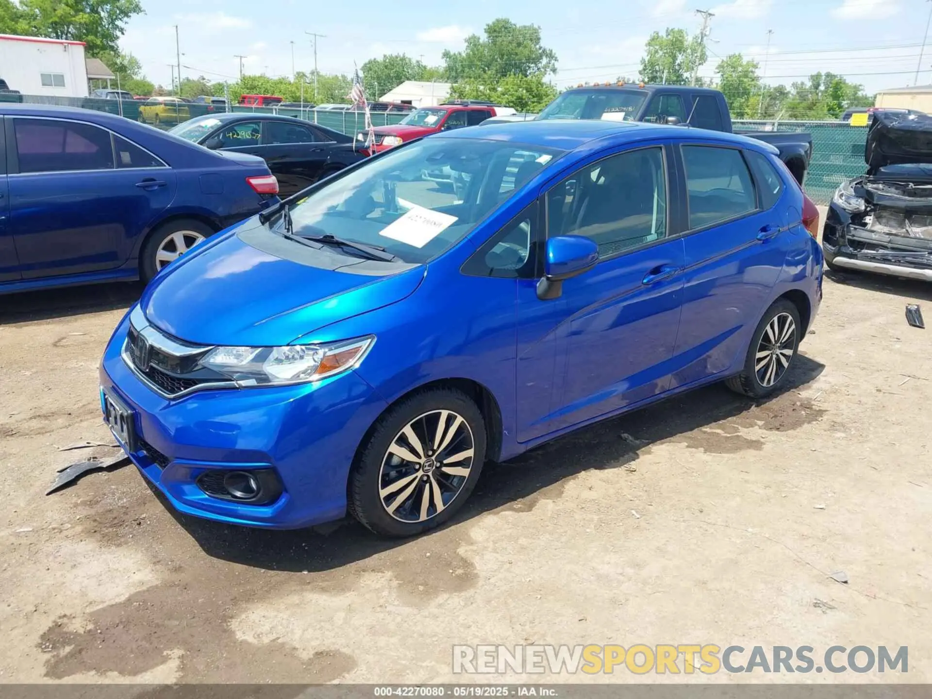2 Photograph of a damaged car 3HGGK5H86KM750391 HONDA FIT 2019