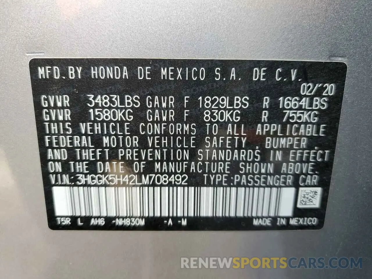13 Фотография поврежденного автомобиля 3HGGK5H42LM708492 HONDA FIT 2020