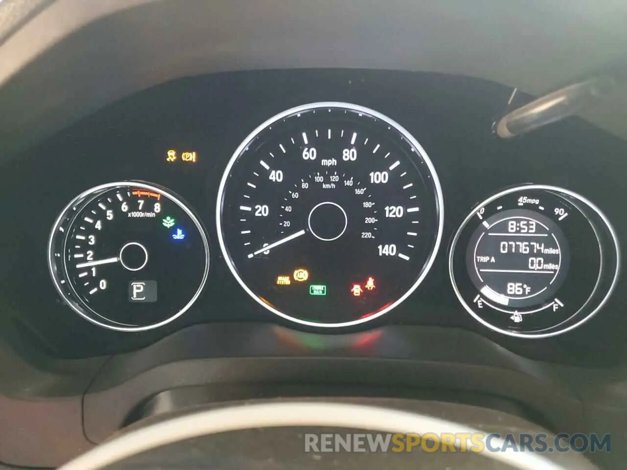 9 Photograph of a damaged car 3CZRU5H11KG702956 HONDA HR-V 2019