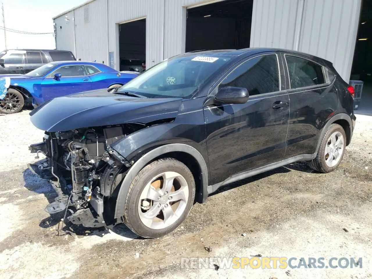 1 Photograph of a damaged car 3CZRU5H32KG713966 HONDA HR-V 2019