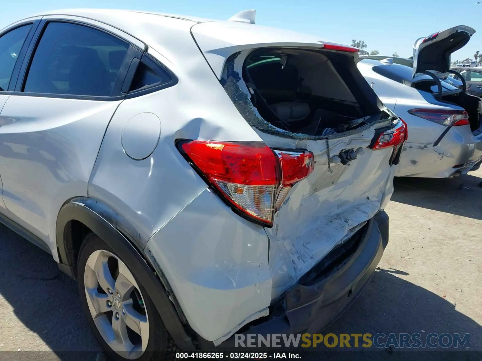 6 Photograph of a damaged car 3CZRU5H33KM730714 HONDA HR-V 2019