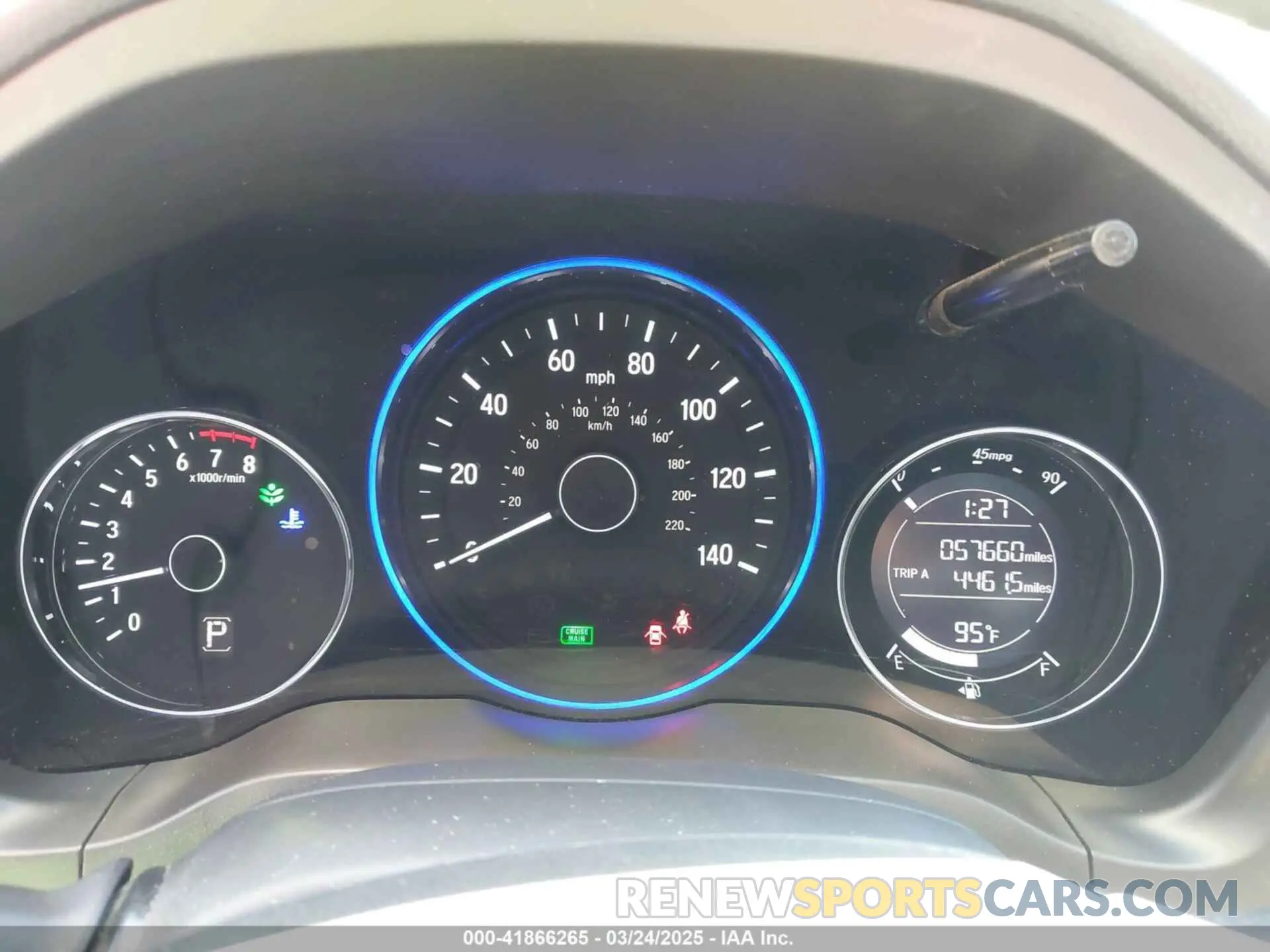 7 Photograph of a damaged car 3CZRU5H33KM730714 HONDA HR-V 2019