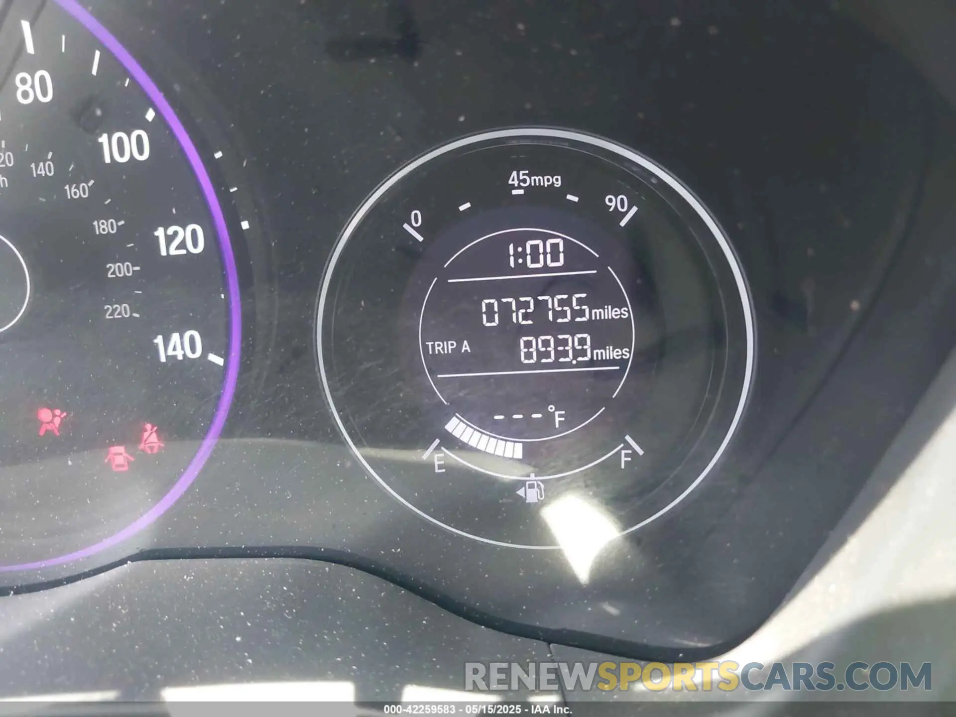 16 Photograph of a damaged car 3CZRU5H34KG713872 HONDA HR-V 2019