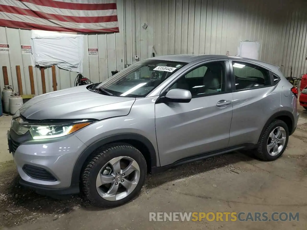 1 Photograph of a damaged car 3CZRU5H39KG715343 HONDA HR-V 2019