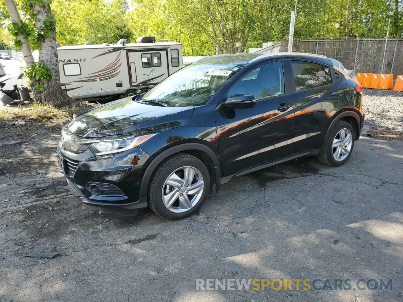 1 Photograph of a damaged car 3CZRU5H59KM724725 HONDA HR-V 2019
